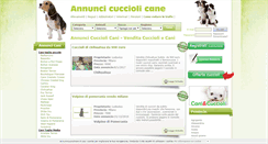 Desktop Screenshot of annuncicucciolicani.it