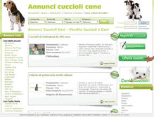 Tablet Screenshot of annuncicucciolicani.it